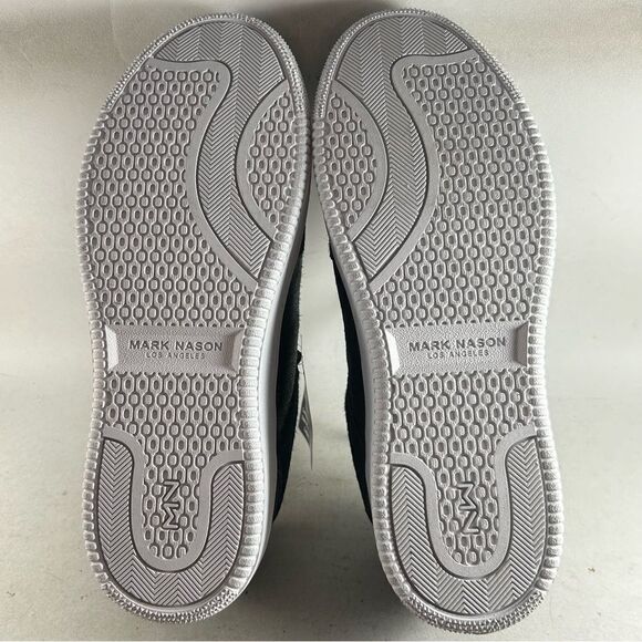 Mark Nason Los Angeles Palmilla Mens Shoes Leather Sneakers Black Size 10 - Picture 7 of 9